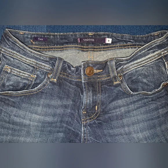 Vigoss Denim Jeans | Flare Size 3 - Picture 4 of 8